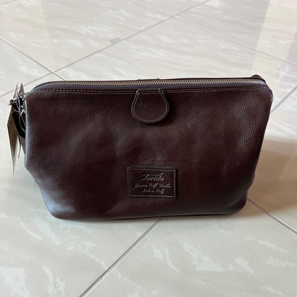 #2222 BRAND NEW Old Angler Leather Duffel Bag & Terrida Luxury Toiletry Case - Picture 11 of 14